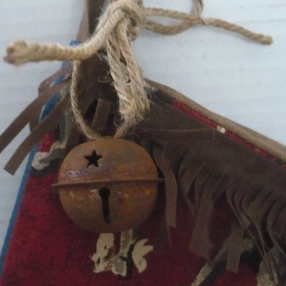 Handmade Western Ranch Style Christmas Stocking - Picture 5 of 7